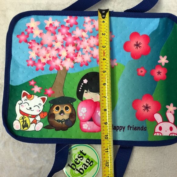NWT Cute Happy Friends Reusable Eco-Bag For Hot or Cold - Picture 7 of 8